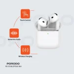 EARBUDS SOUNDTEC 4 با ENC نوع C - سفید - برند پرودو Porodo - تصویر 12