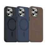 DUO LIQUID SILICON Case for iPhone 15 PROMAX - قهوه ای - برند گرین لاین Green lion - تصویر 4