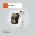 ساعت هوشمند MAGNIFICO 3 HD TFT با صفحه نقره ای و بند دوگانه (سیلیکون + - برند پرودو Porodo - تصویر 8