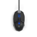ماوس LED سیمی 7 بعدی 8000 DPI - مشکی - برند پرودو گیمینگ Porodo gaming