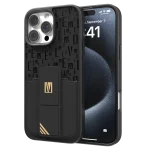 CASE GRIPSTAND MORPHIX با جای کارت برای IPHONE 16 PRO - مشکی - برند لِوِلو Levelo - تصویر 15