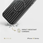 CASE MAGSAFE CABIN FOR IPHONE 16 PRO - BLACK - برند لِوِلو Levelo - تصویر 20