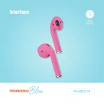 BLUE AIRPODS 2- PINK - برند پرودو Porodo - تصویر 4