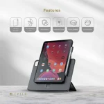 قاب جداشدنی همگرا برای IPAD PRO 11 اینچ 2024 - مشکی - برند لِوِلو Levelo - تصویر 10