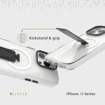 قاب دستگیره MAGSAFE MORPHIX برای iPhone 16 PRO MAX - مشکی - برند لِوِلو Levelo - تصویر 6