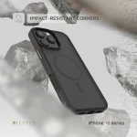کیف انفرادی MAGSAFE مات برای iPhone 16 PRO MAX - مشکی - برند لِوِلو Levelo - تصویر 6