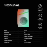 بلندگوهای سیمی 1.1M RGB - سفید - برند پرودو گیمینگ Porodo gaming - تصویر 13