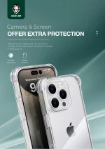 CASE ضد شوک برای iPhone 16 6.1 - CLEAR - برند گرین لاین Green lion - تصویر 2