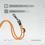 EVERLY PHONE CROSSBODY LANYARD - هویج نارنجی - برند لِوِلو Levelo - تصویر 10