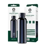 بطری آب استیل ضد زنگ سری طرح سبز 550 میلی لیتر / 18.6 اونس - آبی - برند گرین لاین Green lion - تصویر 4