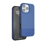 کیف چرمی CUIR TWO TONE برای iPhone 16 PRO MAX- BLUE - برند لِوِلو Levelo - تصویر 2