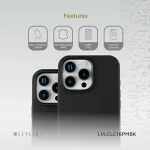 کیف چرمی CUIR TWO TONE برای iPhone 16 PRO MAX- BLACK - برند لِوِلو Levelo - تصویر 12