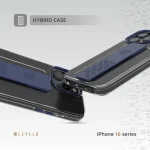 قاب دستگیره سیلیکونی GRAPHIA IMD برای iPhone 16 PRO MAX- BLUE - برند لِوِلو Levelo - تصویر 14