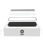 محافظ صفحه نمایش شیشه ای سیلیکونی سه بعدی سبز برای آیفون 12 PRO 6.1 اینچ - برند گرین لاین Green lion - تصویر 13