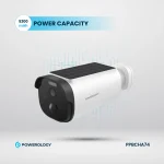 دوربین خورشیدی 5 واتی ضد آب هوشمند در فضای باز با 5200MAH و 256 گیگابایت - سفید - برند پاورولوژی Powerology - تصویر 9