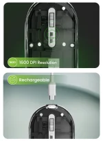 ماوس شفاف LITE - سیاه - برند گرین لاین Green lion - تصویر 11