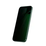 3D SILICONE PLUS ADVANCED PRIVACY EDGE GLASS برای iPhone 16 PRO MAX - BLAC - برند گرین لاین Green lion