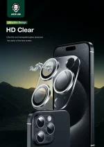 لنز دوربین HD PRO برای IP15PRO/15PRO MAX - نقره ای - برند گرین لاین Green lion - تصویر 4