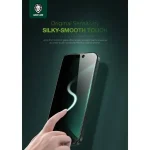 3D SILICONE PLUS ADVANCY PRIVACY EDGE GLASS برای IPHONE 16 PLUS - BLACK - برند گرین لاین Green lion - تصویر 14