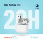 EARBUDS آبی 4 با ENC نوع C - سفید - برند پرودو Porodo - تصویر 7