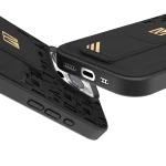 CASE GRIPSTAND MORPHIX با جای کارت برای IPHONE 16 PRO - مشکی - برند لِوِلو Levelo - تصویر 9