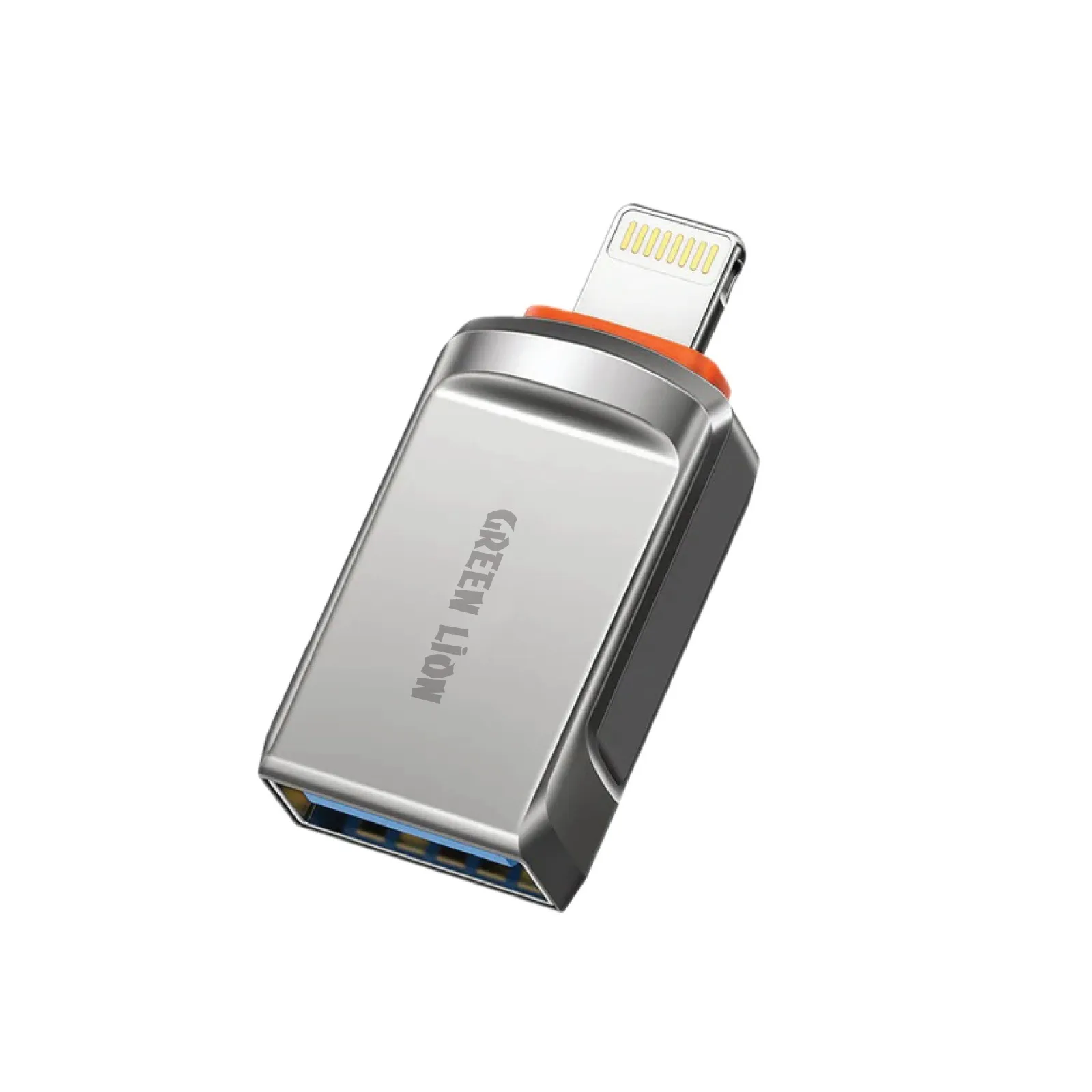 آداپتور OTG USB-A به رعد و برق - خاکستری - برند گرین لاین Green lion مبدل USB به لایتنینگ گرین لاین مدل GNOTGALTAGY - تصویر 1