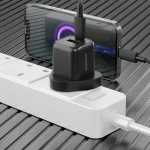 شارژر سریع PD 20W USB QC3.0 انگلستان با کابل C به L - مشکی - برند پرودو Porodo - تصویر 7