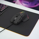 ماوس سیمی 8 بعدی RGB - مشکی - برند پرودو گیمینگ Porodo gaming - تصویر 3