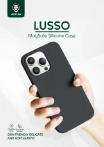 قاب سیلیکونی GREEN LUSSO MAGSAFE 360 برای IPHONE 13 PRO (6.1 اینچ) - مشکی - برند گرین لاین Green lion - تصویر 7