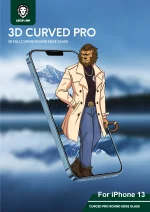 شیشه خمیده سه بعدی سبز برای آیفون 13 / 13 PRO-CLEAR - برند گرین لاین Green lion - تصویر 9