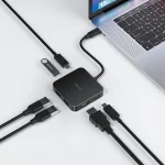 هاب USB-C گرین لاین مدل GNGHUB7N1BK - تصویر 2