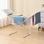 هواکش لباس گرم کن تاشو LIFESTYLE 230W با دوشاخه کابل BS 2M - نقره ای - برند پرودو Porodo - تصویر 9