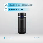 دستگاه تصفیه هوا مینی قابل حمل با استرلیزاسیون LED UVC - BALCK - برند پاورولوژی Powerology - تصویر 7