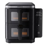 سرخ کن بادی دو پشته LIFESTYLE 2800W با پنجره های شفاف - مشکی - برند پرودو Porodo - تصویر 3