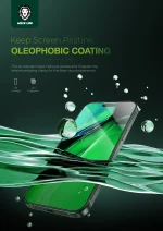 شیشه لبه 3D SILICONE PLUS با وضوح بالا برای iPhone 16 PLUS - CLEAR - برند گرین لاین Green lion - تصویر 8
