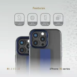 قاب دستگیره سیلیکونی GRAPHIA IMD برای iPhone 16 PRO MAX- BLUE - برند لِوِلو Levelo - تصویر 15
