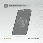 محافظ صفحه نمایش 2.5D SILK PRINT SILICONE EDGE PRIVACY SCREEN FOR IPHONE 16 PRO - برند لِوِلو Levelo - تصویر 7