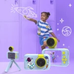 LIFESTYLE KIDS دوربین تاشو با پایه سه پایه 1000MAH - آبی - برند پرودو Porodo - تصویر 9
