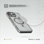 کیف ELIO PC با پایه حلقه دوربین برای iPhone 16 PRO MAX-TITANIUM - برند لِوِلو Levelo