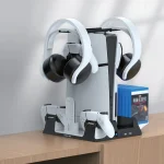 ایستگاه شارژ PS5 خنک کننده - سفید - برند گرین لاین Green lion