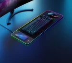 موس پد RGB با شارژر بی سیم 15 واتی - مشکی - برند پرودو گیمینگ Porodo gaming - تصویر 6