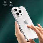 DELGADO PC CASE FOR IPHONE 16 6.1 - CLEAR - برند گرین لاین Green lion - تصویر 13