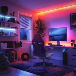صندلی بازی PRODO با روکش پارچه ای و بالابر گازی 100 میلی متری CLASS3 - برند پرودو گیمینگ Porodo gaming - تصویر 20