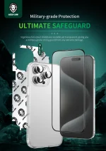 بسته 4 در 1 DEFENDER برای iPhone 16 PLUS - CLEAR - برند گرین لاین Green lion - تصویر 4