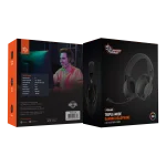 هدست گیمینگ PORODO GAMING 2.4G BLUETOOTH AUX WIRELESS - BLACK - برند پرودو گیمینگ Porodo gaming - تصویر 5
