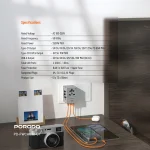 شارژر مسافرتی جهانی PORODO PD65W - خاکستری - برند پرودو Porodo - تصویر 13