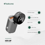 شارژر فندکی گرین لاین مدل GNTRACCHR رنگ مشکی