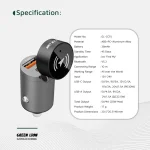 شارژر فندکی گرین لاین مدل GNTRACCHR رنگ مشکی