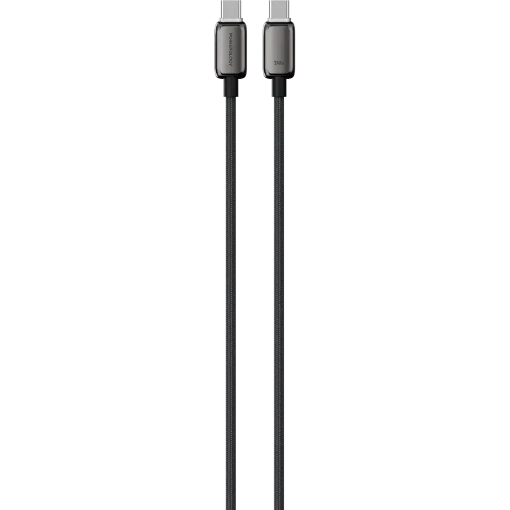 کابل USB-C پاورولوژی مدل PWDC240D رنگ خاکستری