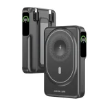 پاوربانک گرین لاین مدل GNMAGVS10P ظرفیت ۱۰۰۰۰ میلی آمپر رنگ مشکی